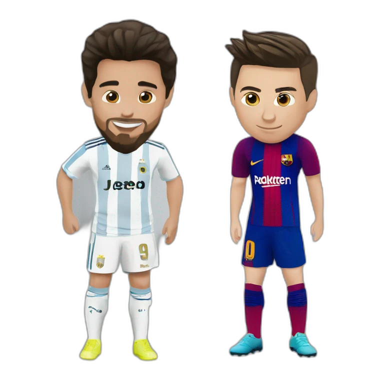 Messi et ronaldo ami emoji
