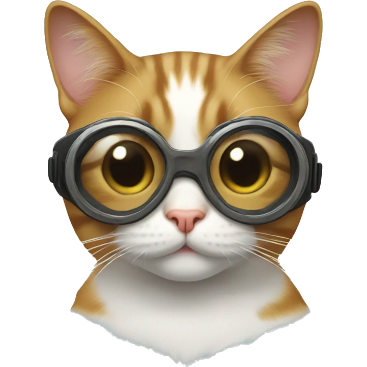 Cat with goggles  emoji