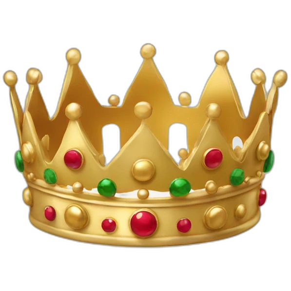 big christmas Gold Crown emoji