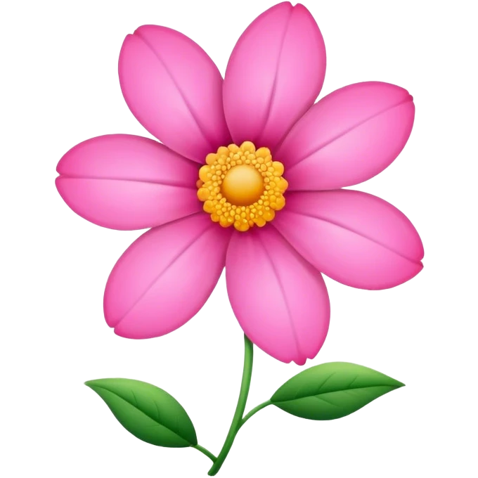 Pink flower emoji