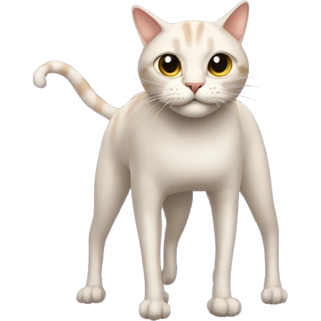 Cat with 100 legs emoji