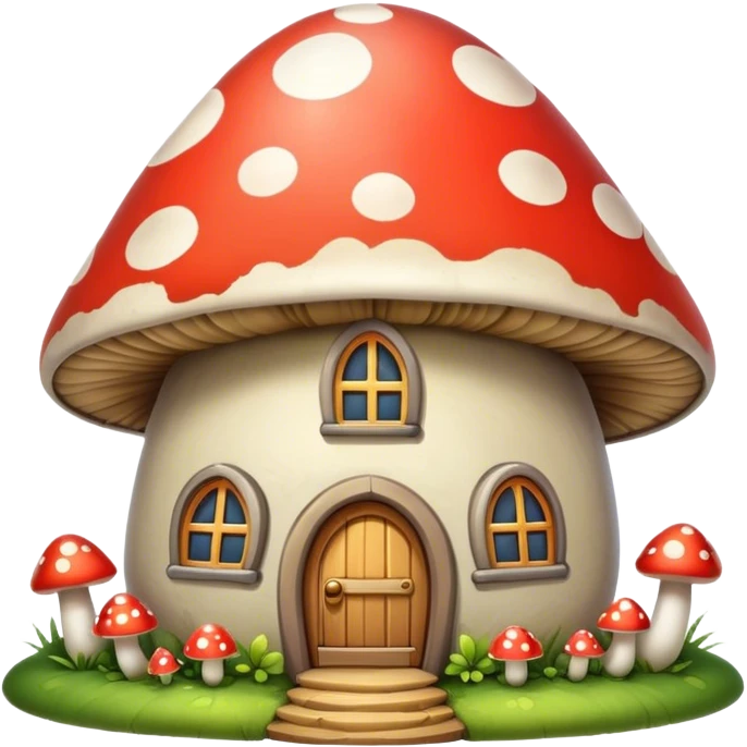 mushroom house emoji