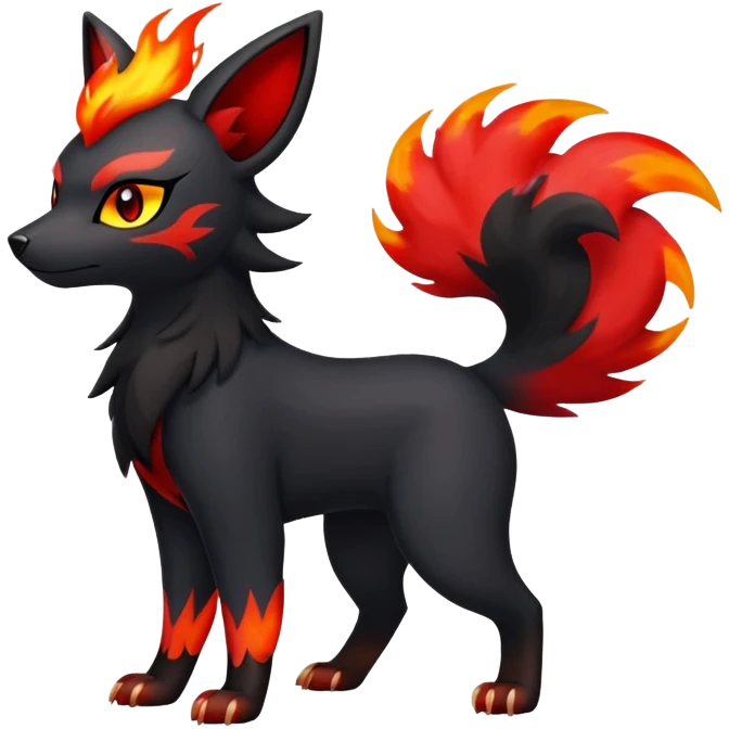 Zorua-Houndour-Fakémon-hybrid-creature (full body)  emoji