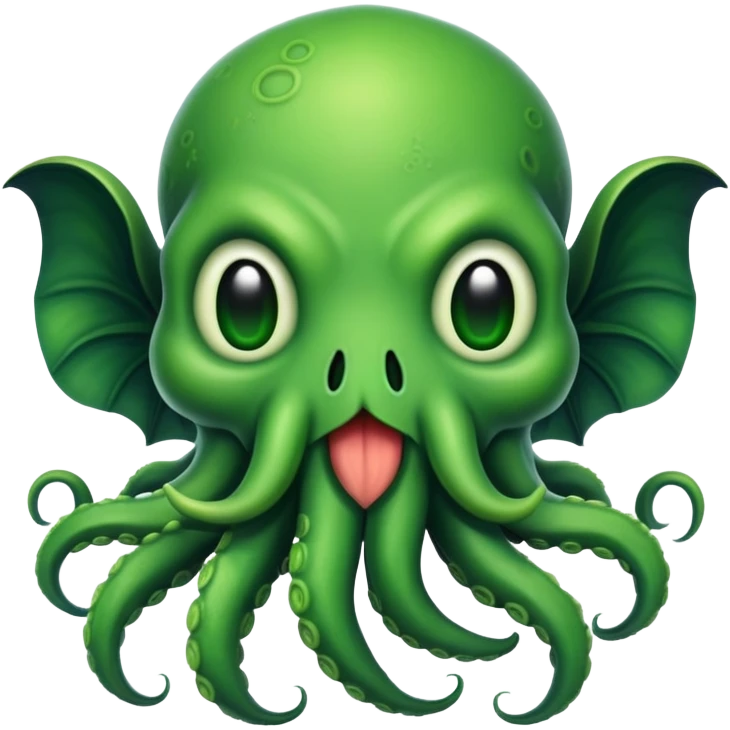 cute smiling Cthulhu emoji