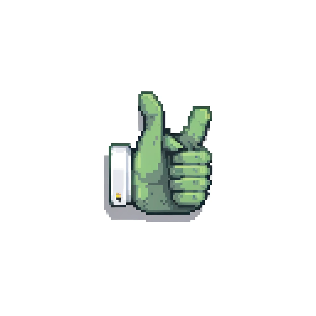 thumbs up with bright background emoji