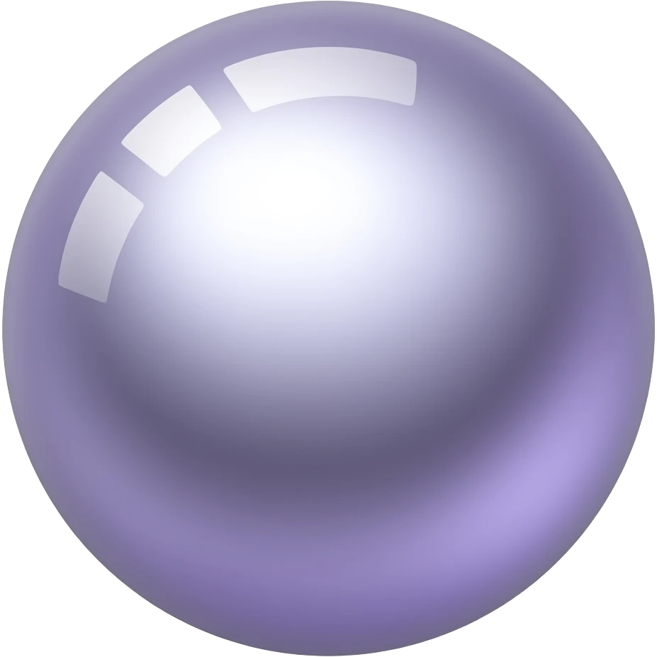 a beautiful, detailed purple pearl emoji