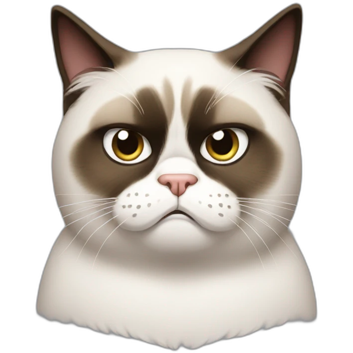 Grumpy cat emoji