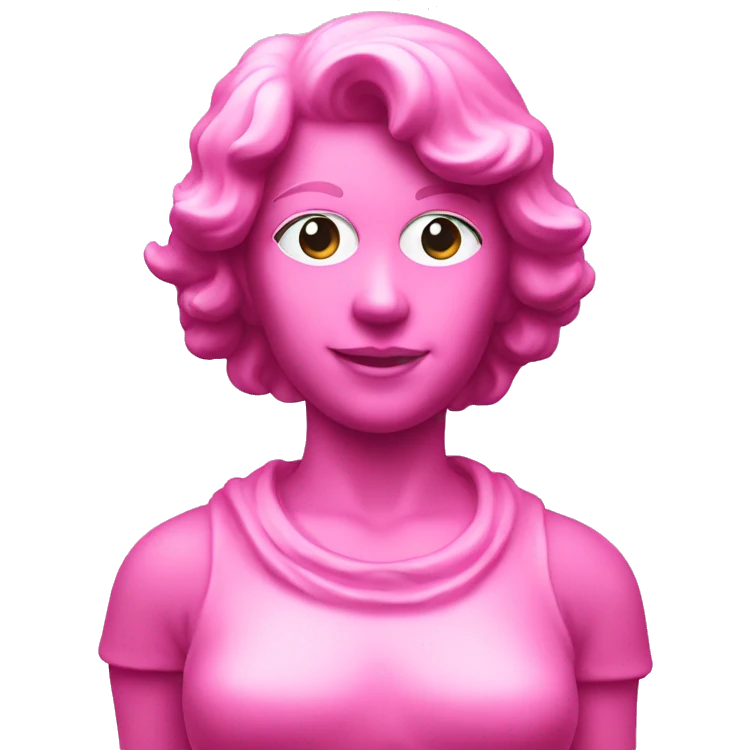 Pink statue emoji