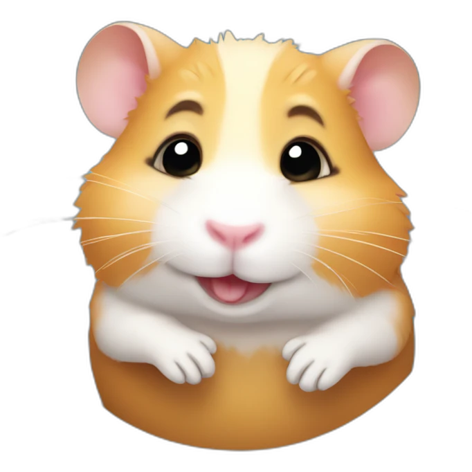 Hamster qui sourit emoji