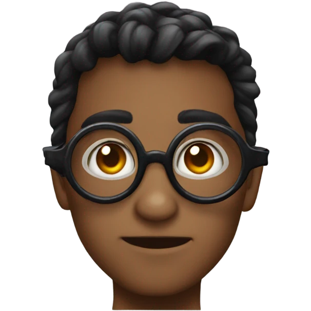 Luna in Harry potter, wearing Anti-demon glasses emoji