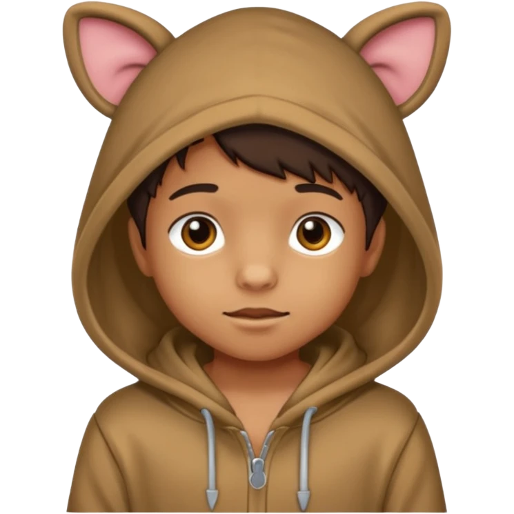 Animal Hoodie Kid emoji