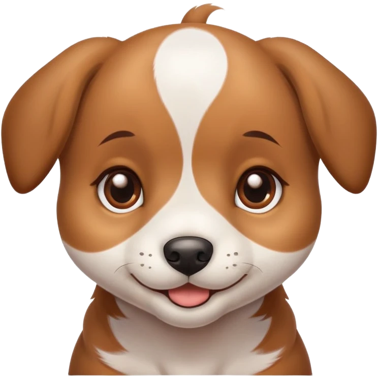 Puppy eyes in love happy emoji