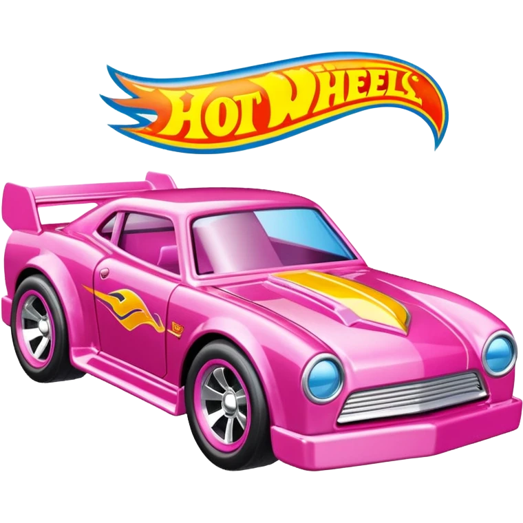 Машинка HotWheels розового цвета в классической упаковке HotWheels. emoji