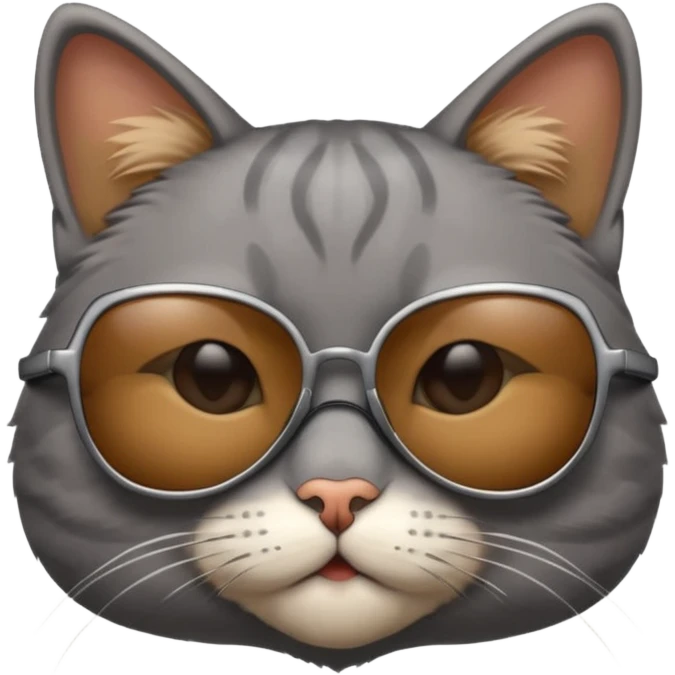 Cat wearing sunglasses emoji