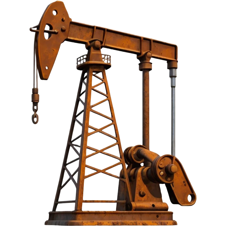 нефтекачалка реалистично минимализм emoji