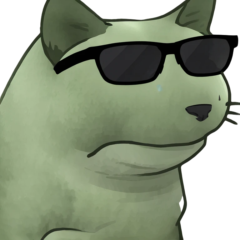 Cat with sunglasses emoji
