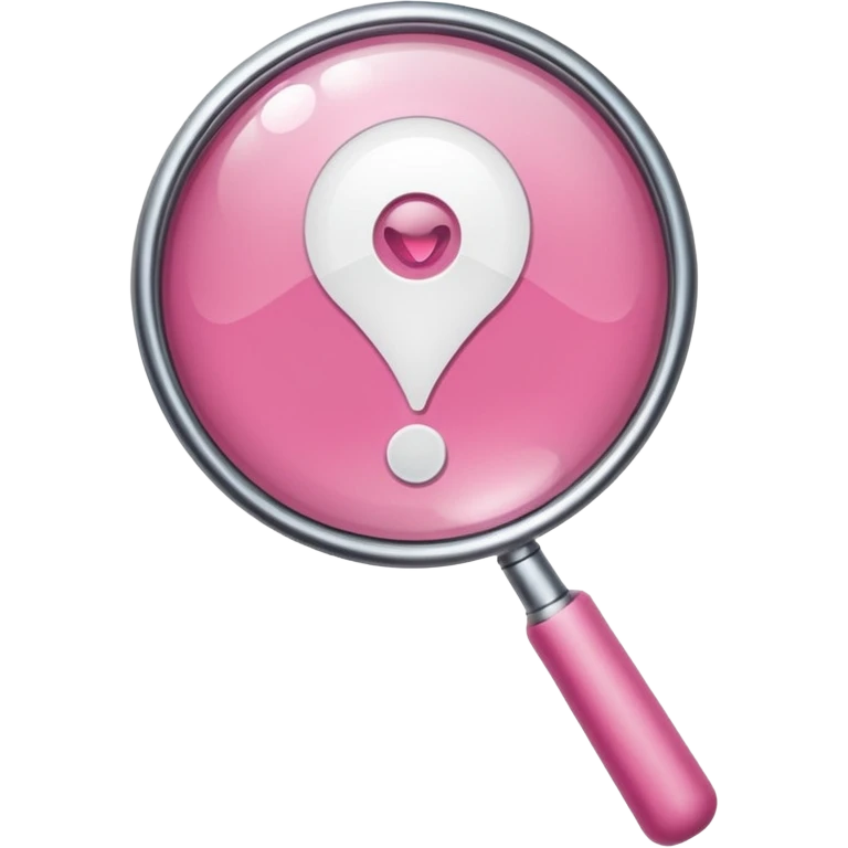 mix light pink dark pink and white girly internet wifi with a magnifying glass emoji