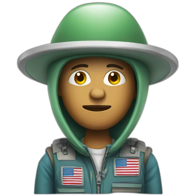 illegal aliens from space crossing USA border emoji