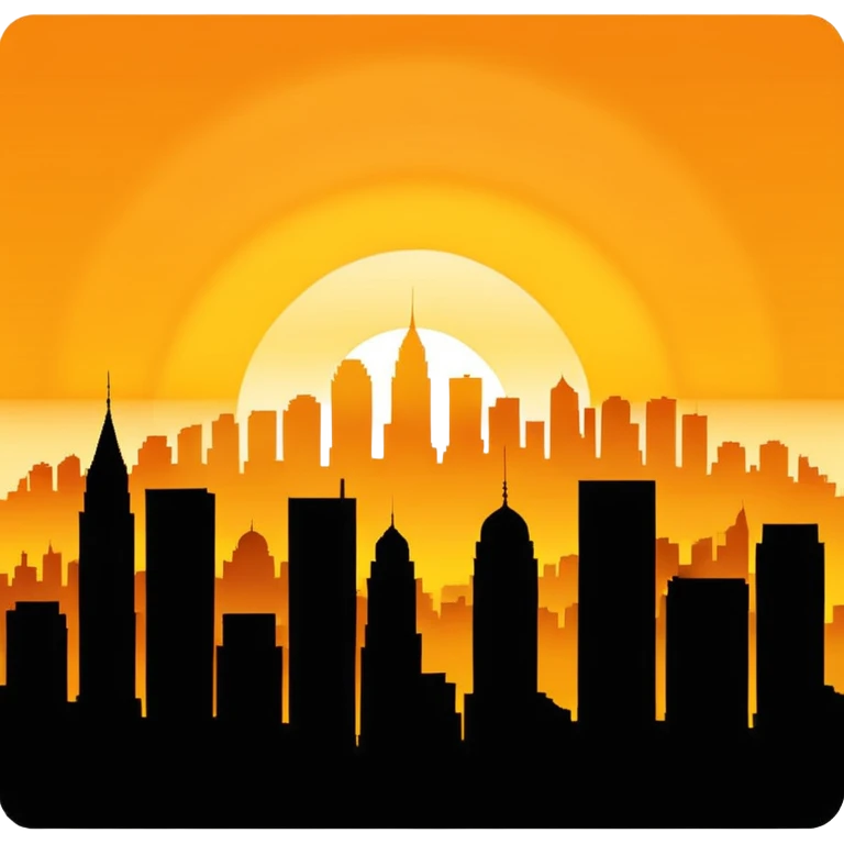 Sunrise in the city emoji