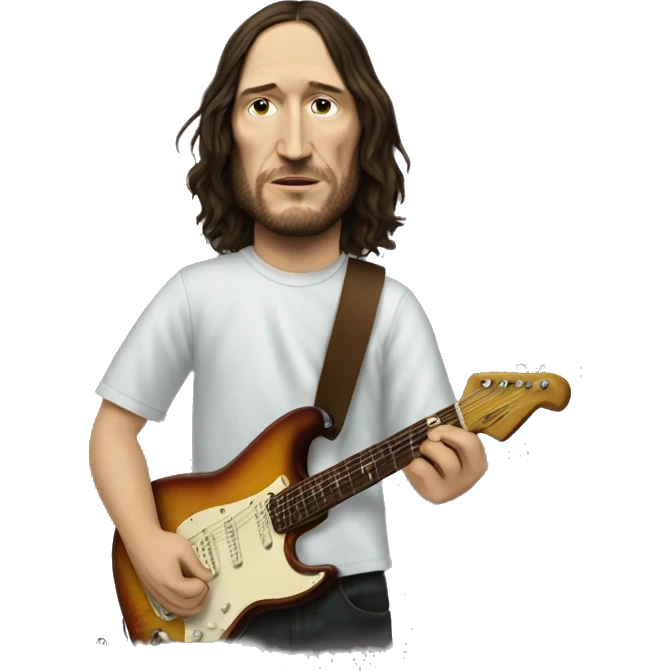 John Frusciante with guitar emoji