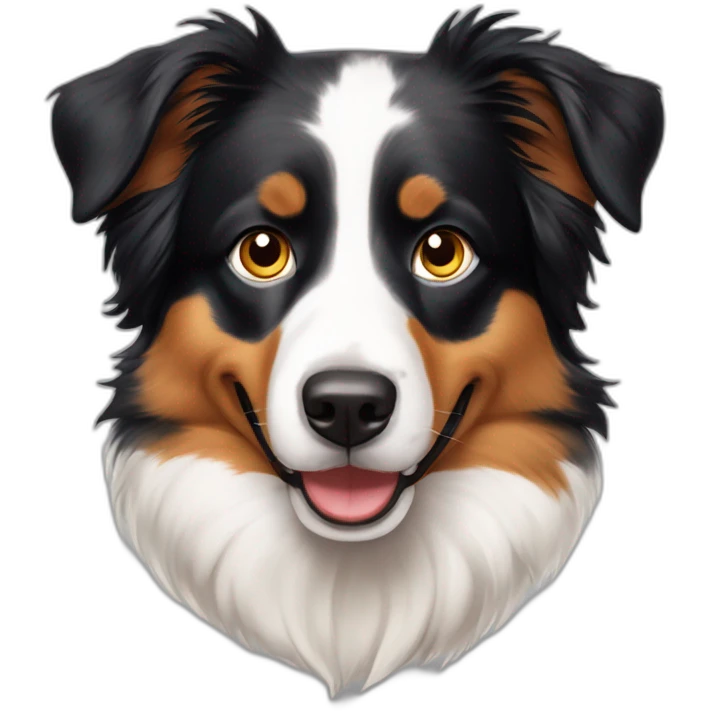 Australian Shepherd hell gefleckt emoji