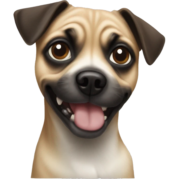 Jack Russel x pug breed  emoji