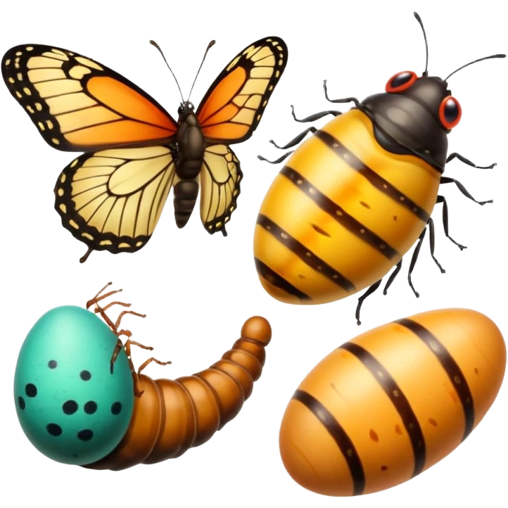 butterfly life cycle  emoji