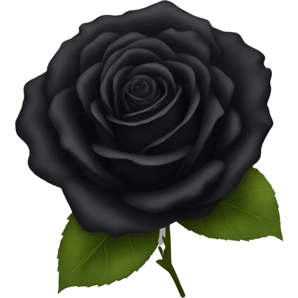 Black rose emoji
