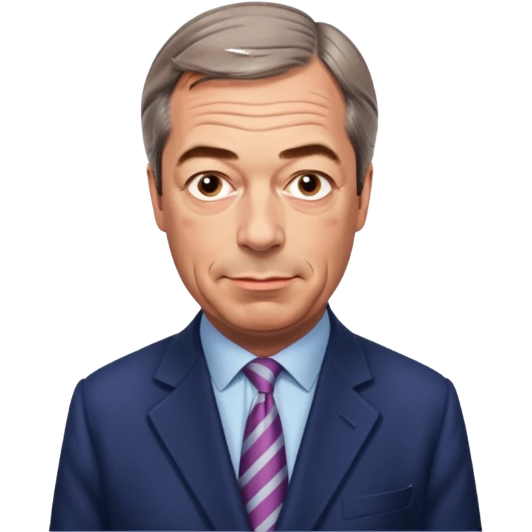 Nigel Farage, British politician, standing emoji
