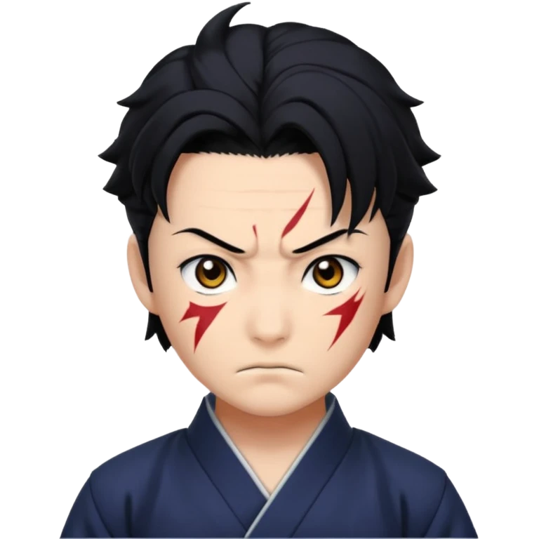 Tanjiro with scar on head from demon slayer emoji