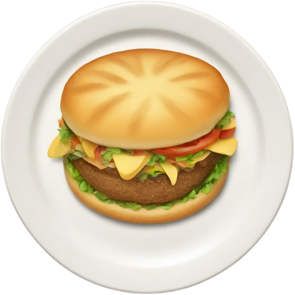 a plate of food emoji