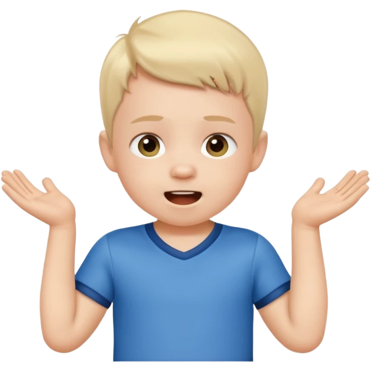 A toddler with a tiny jersey shirt, adorable enthusiasm emoji