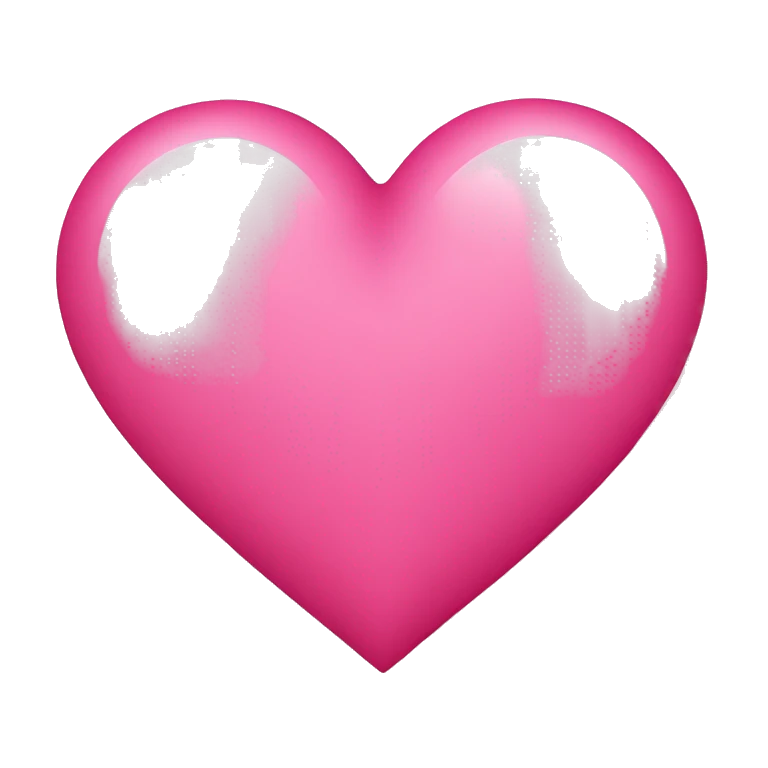 Tango pink color heart emoji