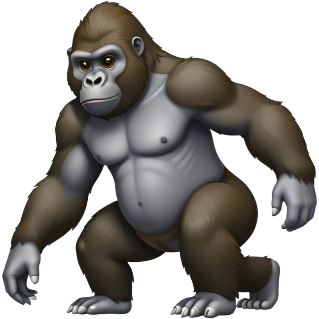 Esel reitet auf Gorilla  emoji