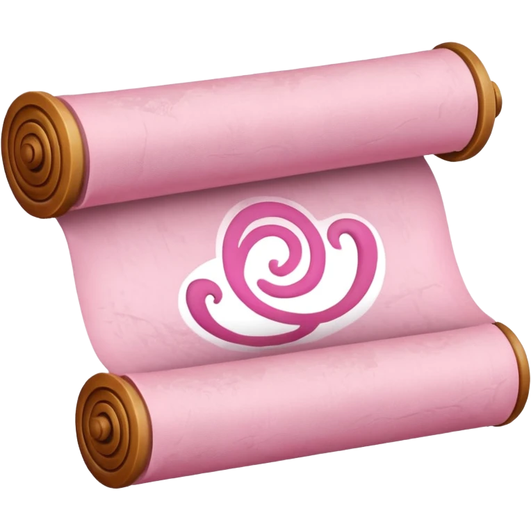 pink scroll emoji