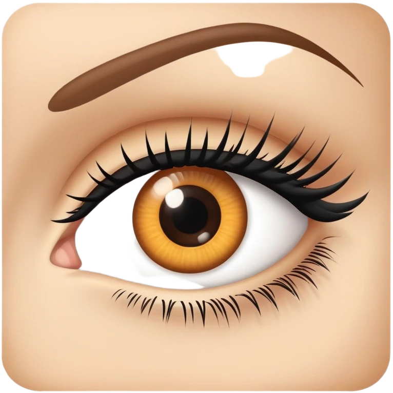 Eye with eyelashes emoji