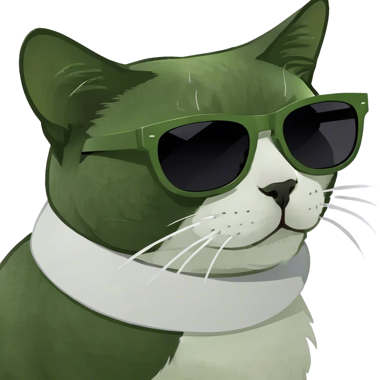Cat with sunglasses emoji