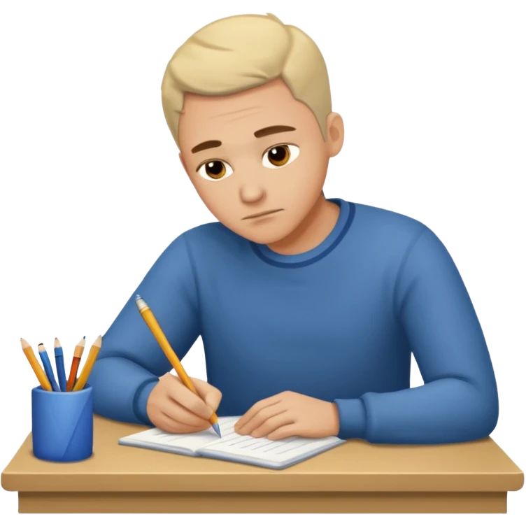 ligth man writing emoji