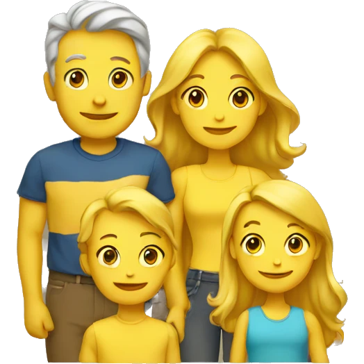 yellow family emoji
