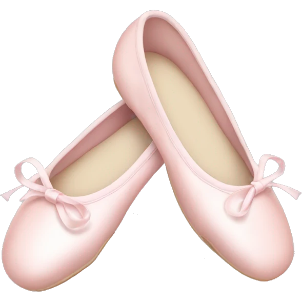 Pale pink ballet shoes emoji