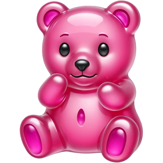 Pink Crystalline Gummybear emoji
