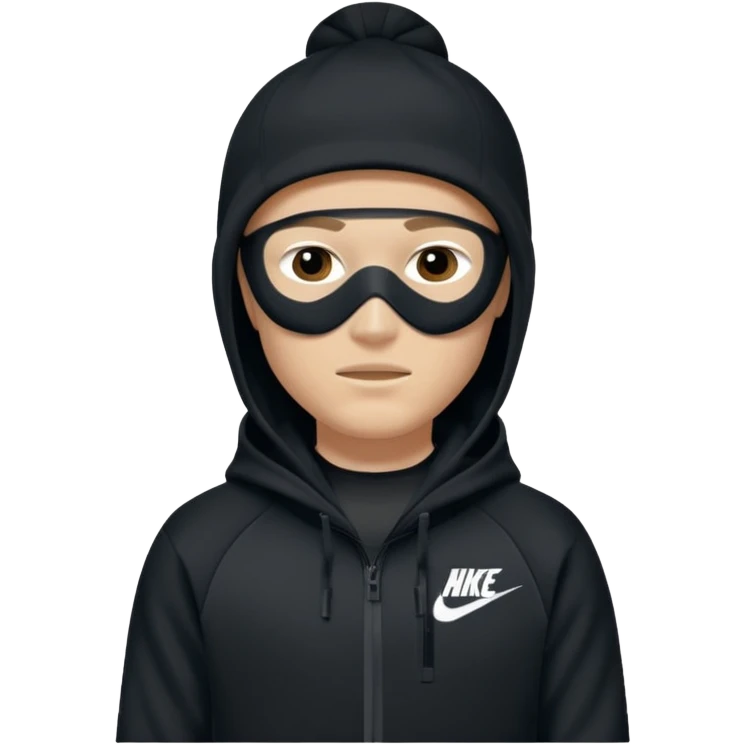 White person wearing a Nike Tex with hood and ski mask co all black and https://encrypted-tbn0.gstatic.com/images?q=tbn:ANd9GcTQEV3H5Fpq8Dp-ki2RTwgbdHqMsKZzDtarA9ywqiFzKVKjxdLc5Fq9yDOax7-XC4trueI2pFuItpqM_TVrGODdDG5la_rbm9lB8utSLKXm&s=10 emoji