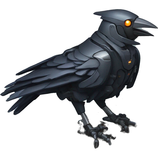 Mecha crow emoji