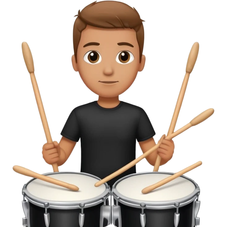 Drummer on stage  emoji