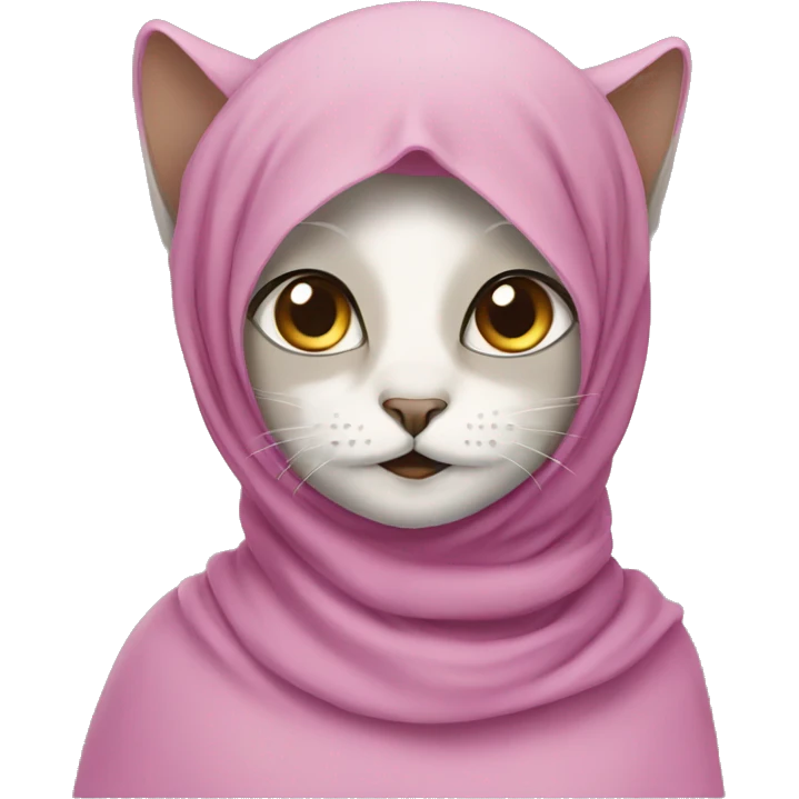 Cat wearing hijab  emoji