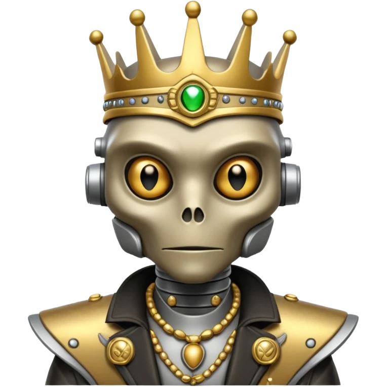alien king robot mix with ancient animals gangster emoji