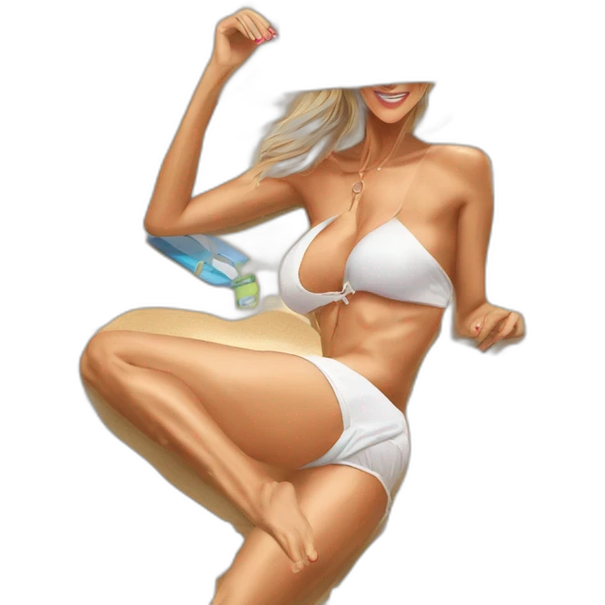 Brandi love tanning at the beach emoji