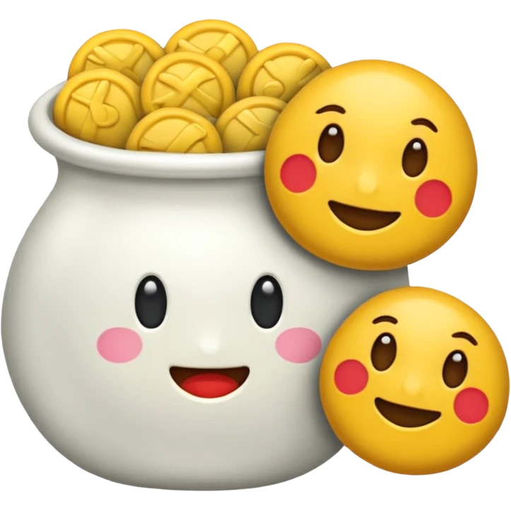 Белый Бумбокс с неоновыми колонками emoji
