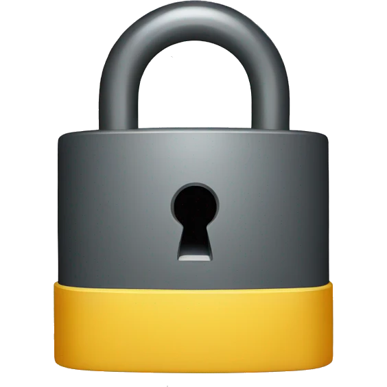 Data Privacy lock  emoji