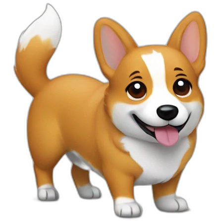 superhero corgi emoji